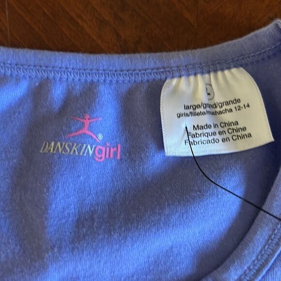 Danskin Girl Light Purple Sleeveless Knit Dance Top Size Large - Picture 2 of 8